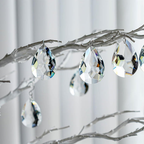 10pcs 50mm H&D Chandelier Crystal Prisms Pendants - Clear Crystal Teardrops Parts