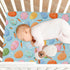 Pigsaly 27x39 Inch Crib Sheets Carrots Colorful Easter Eggs Baby Sheet for Standard Crib Mattress Boys Girls Toddler