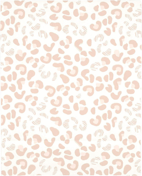 24x5x38 Inch (Pack 1) NoJo Neutral Cheetah Peach, Pink & Ivory Super Soft Mini Crib Sheet, Pink, Peach, Ivory