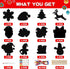 Max Fun 48PCS Christmas Crafts Scratch Art for Kids, Magic Rainbow Scratch Off Paper Cards, Party Favors