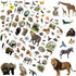 Animal Stickers Jungle Theme, 8 Sheets Wild Safari Decals for Kids Scrapbooking, 400 Pcs Party Favors