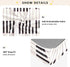 miaozhen 1 Pack 52x28 Cotton Baby Crib Sheets Soft Comfy Simple Line Art Black and White Piano Keys Boy Girl Crib Sheet