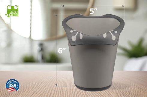Plastic Bath Cup (800ml, 27 fl Ounce), Waterfall Rinser Made in USA (Grey)