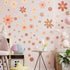 Kisston 90 Pcs Daisy Wall Decal Alphabet Vinyl Wall Decals Boho Decal