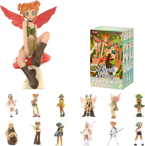 POP MART Peach Riot Punk Fairy Series Figures - Peach Riot Blind Box Figures, Random Design Action Figures Collectible