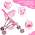3+, GAGAKU Baby Doll Stroller for Toddlers, Foldable Toy Stroller with Storage Basket and Bag, Diapers - Reborn Doll