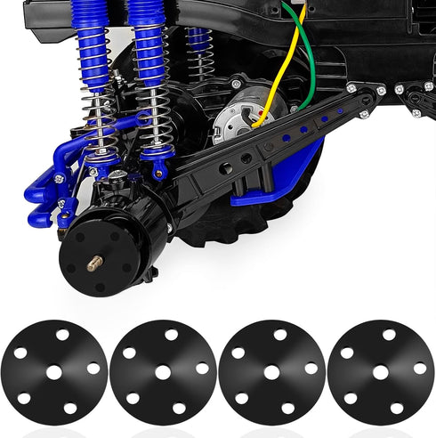 MOHERO Alloy Wheel Hex Hub Adapters - 12mm for 1/10 Tamiya Clod Buster, Axial Wraith/TXT Tires