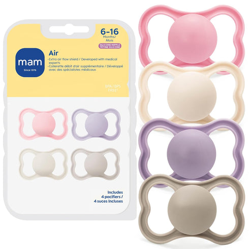MAM Air Pacifier for Babies 6-16 Months, Extra Air Flow for Sensitive