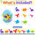 Baby Suction Cups - 16PCS Silicone Dinosaur Sucker Toys with Eggshell Storage, Sensory Bath Toys for Ages 4-8