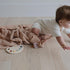 mushie Muslin Baby Swaddle Blanket - 100% Organic Cotton (Blush)