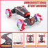 4WD Stunt Car, 2.4 GHz Gesture Sensor RC Cars, Double-Sided Vehicle 360° Flip Buggy with Music Spray, Best Gift for
