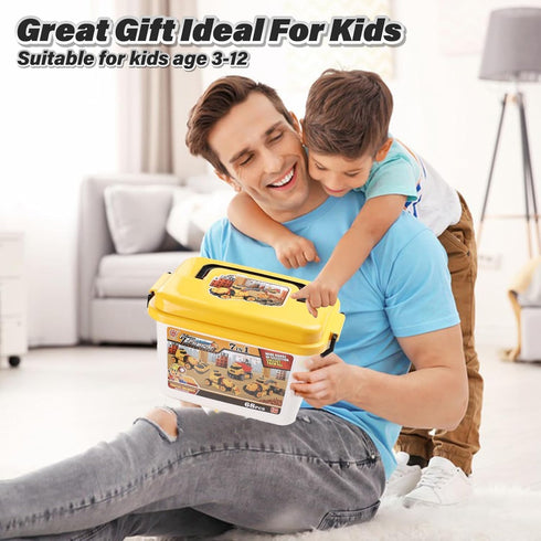 FLY2SKY 7 in 1 Take Apart Toys for Boys Ages 3-8, Electric Drill Construction Set, DIY Engineering Building Toy Gift