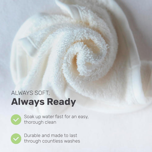 Bamboo Baby Washcloths for Newborn, Ultra-Soft & Absorbent for Gentle Bath Time Care, Durable Baby Bamboo Washcloths