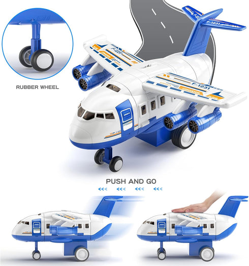 3-5 4-8 8 4-8, 3-5, 4-7 Airplane Toys for Toddlers - Car Race Tracks for Kids Ages with Small Car Toys, Educational