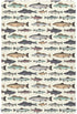 J JOYSAY Vintage Fishes Fitted Crib Sheet for Boys Girls Baby Crib Sheet Crib