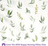 100% Boppy Nursing Pillow Cover, Organic Green Leaves, Single Cover, Easy-On Slipcover with Gentle Organic Cotton