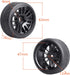 Preglued 1/10 On Road Wheels and Tires 12mm Hex Wheels Rubber Flat Racing Tires for Traxxas 4tec 2.0 3.0 Tamiya TT02 TT01 HPI RS4 Wltoys 144001 Kyosho Fazer 4PCS