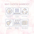 0-3 Luxury Rayon from Bamboo Headband & Baby Swaddle for Newborns Months, Rose Petal Love Newborn Swaddle Blanket