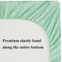 Fadacudan Set 2 Pack Waterproof Changing Pad Cover Stretch Jersey Knit Super Soft Green Botanical Leaf & Dots