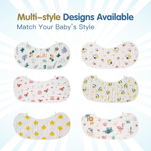 2 Pack 70% 30% 22'' 12'' Muslin Baby Burp Cloths - Viscose from Bamboo and Cotton Large by Absorbent Milk Spit Up Rags