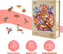Wooden Puzzle - Garden Symphony Jigsaw Puzzles 260 Pieces, Unique Shape Wooden Puzzles for Adults and Kids