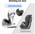 KEDSUM Car Seat Travel Cart, Compact and Lightweight Dolly Cart for Airport, Solid Construction Portable Car Seat
