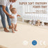 1.3 Inch Tummy 5050 Inch Baby Play Mat for Floor, Thick Memory Foam Time Mat with Non Slip Backing, Soft Coral Velvet