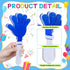 Poen 6 11 Inch Pcs Jumbo Hand Clappers Noise Makers Giant Large Plastic Noisemakers for Sporting Event Dance Fiesta