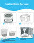 1980 (4 Pack) HIDALIFE Refills Compatible with Dekor Classic Diaper Pails, Disposable Diaper Trash Bags, Extra Thick
