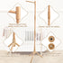 61.4 Inch 100% Floor-Standing Crib Mobile Arm - Wooden Mobile Arm for Crib - Movable Baby Mobile Hanger with Strong