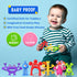 Baby Bath Toys Suction Toy, Sensory Suction Cup Toys for Toddlers, No Hole Bath Toys for Boys Girls