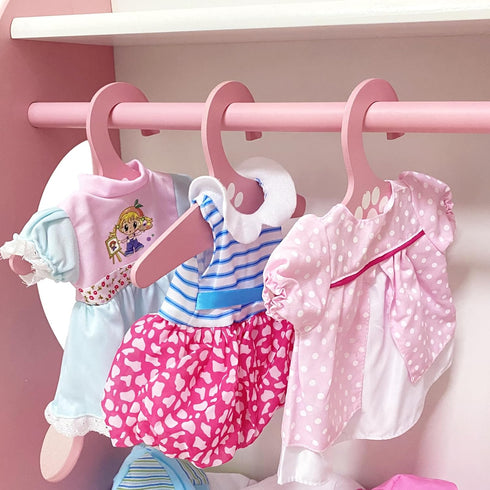 12 Pcs Set Handmade Baby Doll Clothes Dress Outfits for 12-15 Inch Dolls, Includes Hat, Umbrella, Mirror, Comb - Gift