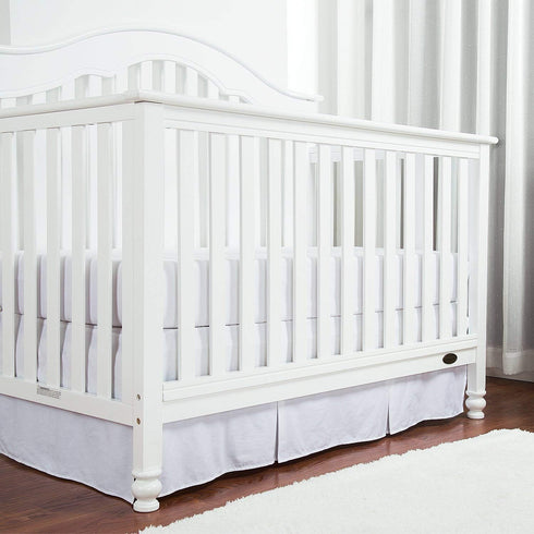 LS Line 800 Count 100% (28" 52" 14") 14" Crib Bed Skirt Pleated, Thread Egyptian Cotton, Nursery Crib Toddler x x