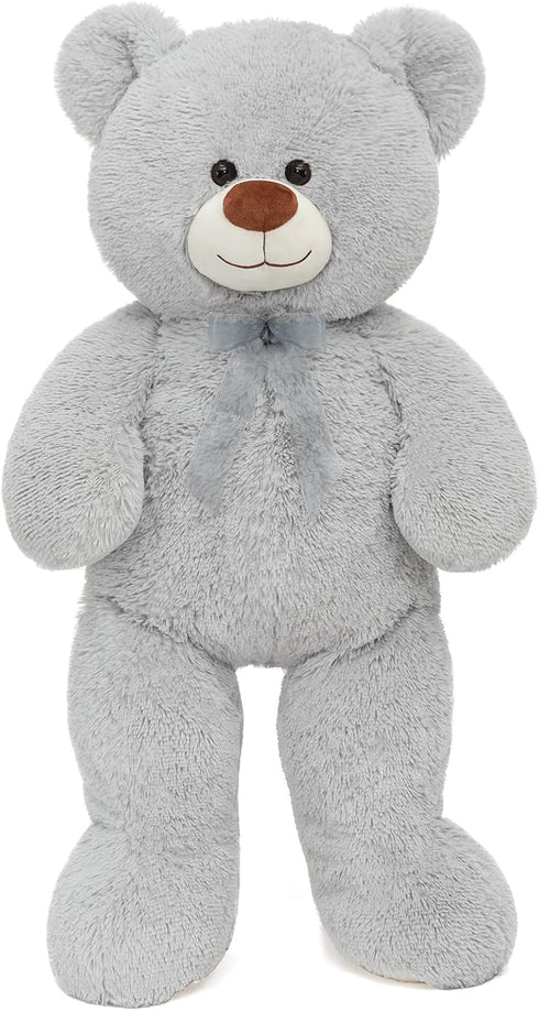 36 inch Big Teddy Bear Cute Giant Stuffed Animals Soft Plush Bear for Girlfriend Kids, Grey