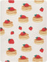 Pigsaly 27x39 Inch Crib Sheets Pancakes Strawberries Baby Sheet for Standard Crib Mattress Boys Girls Toddler Bed