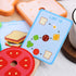 LovesTown Wooden Stacking Toys, Montessori Sandwich Stacking Toys for Kids Educational Birthday Gifts