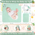 Sublaga 5 Set, 32x32 3 Set Pcs Baby Towel in Hooded Bath Towel, Pcs Baby Washcloths and Cotton Baby Bibs for Newborns