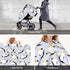 Zhbvncp Cute Penguins Baby Car Seat Cover & Breastfeeding Nursing Cover - Breathable Stretch Fabric Multi-Use Nursing