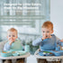 WeeSprout Baby Led Weaning Bundle, Silicone Suction Bowl, Spoons, Bib & Cup, Develops Self Feeding Skills, Dishwasher