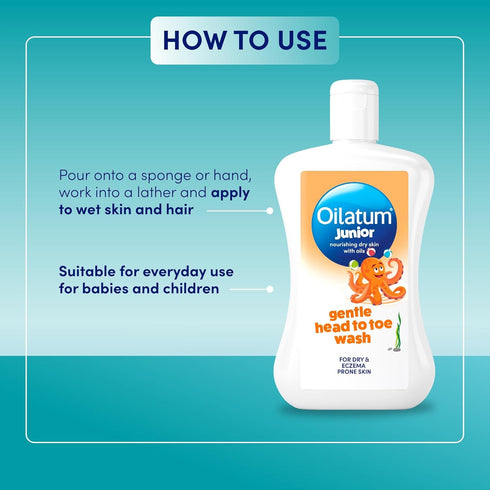 Oilatum 300 ml Daily Junior Head To Toe Wash for Dry skin