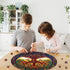 Tree of Life Puzzles for Adults, 1000 Pieces, Mandala Tree Jigsaw, Nature Plant Round Puzzles