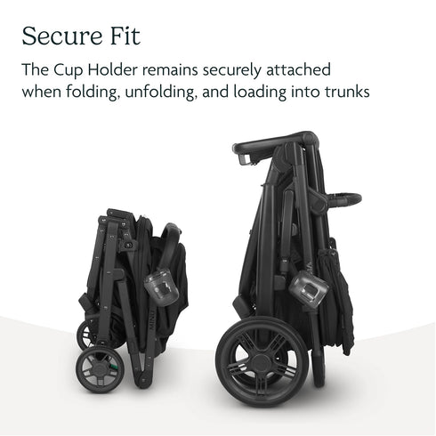 UPPAbaby Cup Holder for Vista, Cruz, Minu Strollers - Quick, Intuitive Attachment + Removal - Securely Holds Various