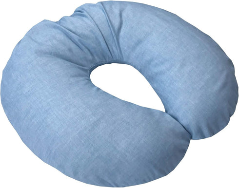 Healthy Body Head To Toe Organic Cotton Nursing Pillowcases - Blue Flannel