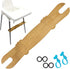 Footrest for Baby Highchair, Adjustable Non-Slip Natural Bamboo Wooden Footrest for IKEA Antilop High Chair