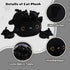 Mommy 4 Tummy, SQEQE Black Cat Stuffed Animal with Babies Cat in her Cute Black Cat Plush Toys for Kids, Gifts Ideal