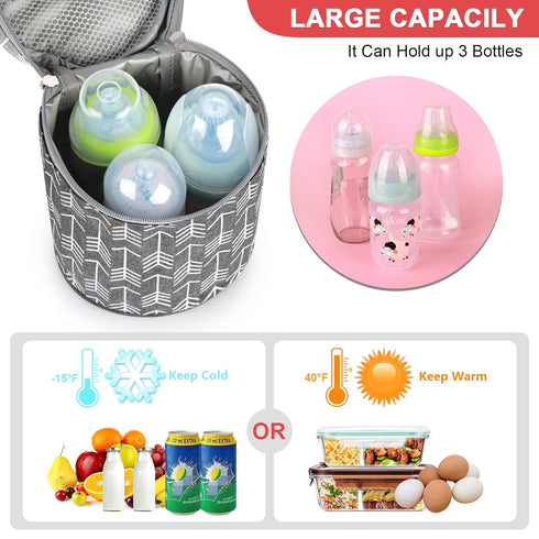 Breastmilk Cooler Tote for Nursing Moms - Insulated Baby Bottle Storage