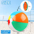 20 Inch Beach Balls, 2 Pack Rainbow Color Pool Toys, Inflatable Balls for Swimming Pool, Beach Toys for Summer Parties