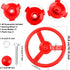 Playground Steering Wheel Accessories, Plastic Swingset Steering Wheel for Outdoor Playset (1, Red)
