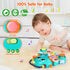WITALENT Baby Toys 6-12 Months - Dinosaur Piano Music Light Up Toys for 1 Year Old Boys Girls, Interactive Keyboard
