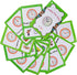 20 Analog Clocks Telling Time Flashcards, Educational Learning Toys for Toddlers, Kindergarten Supplies